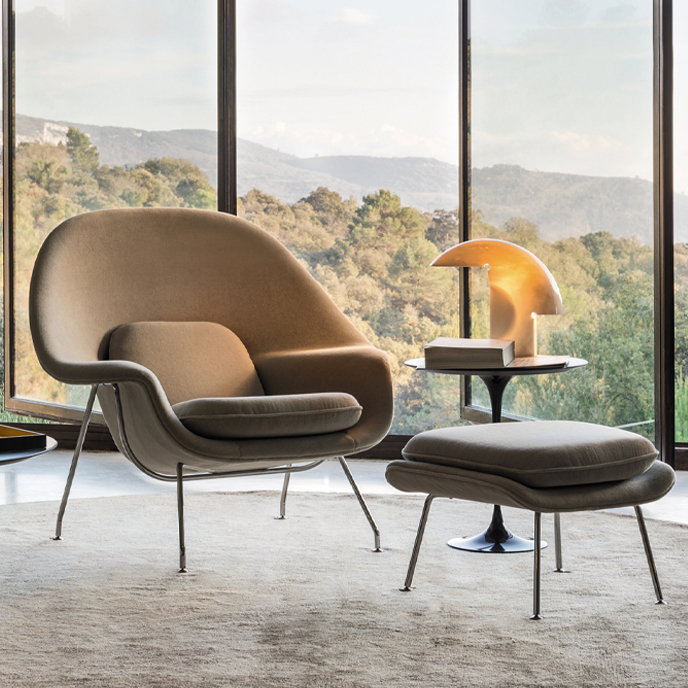 Saarinen Womb Chair and Ottoman