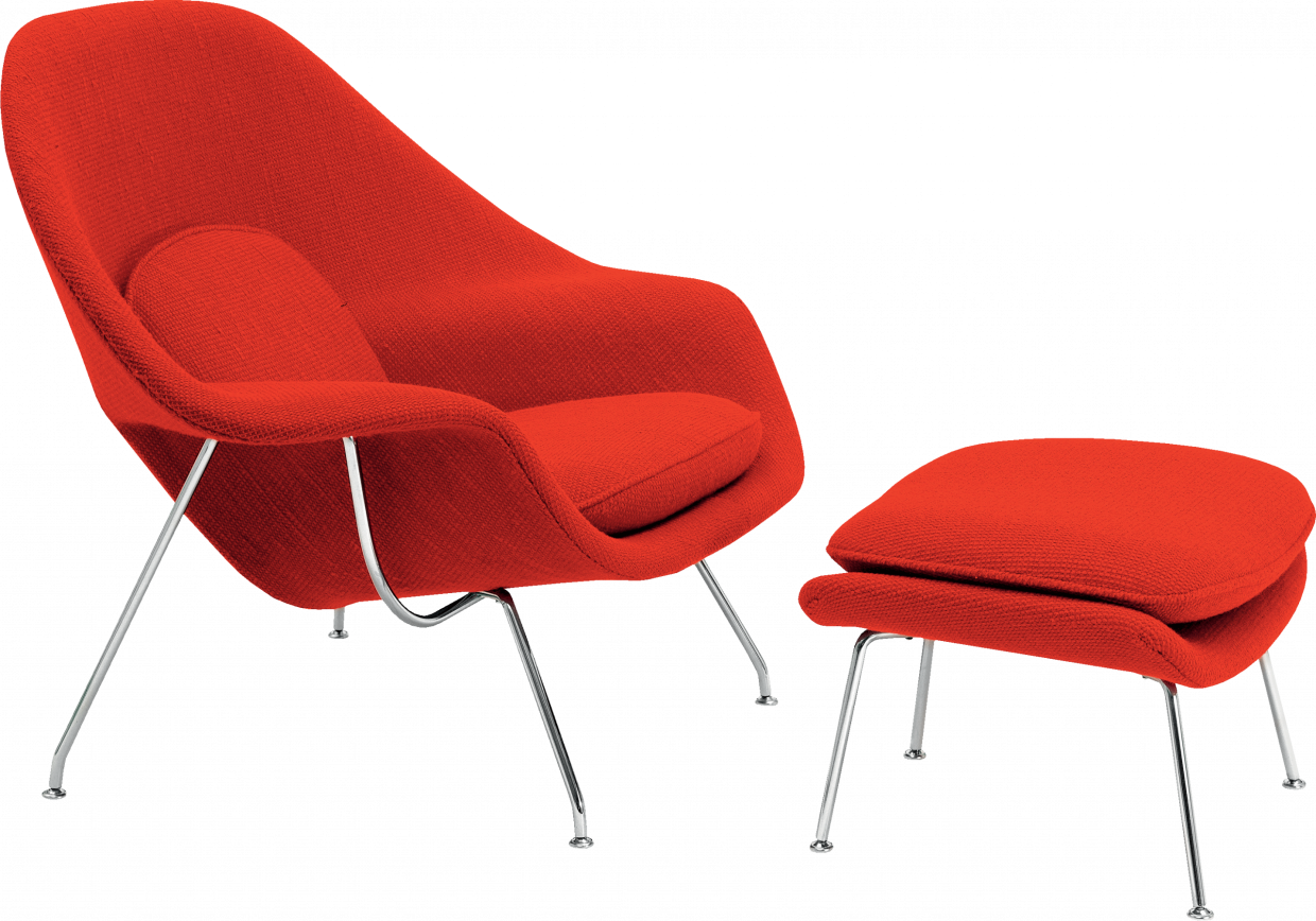 Saarinen Womb Chair and Ottoman Dedece