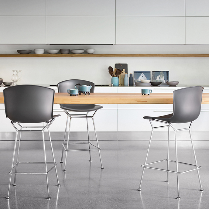 Bertoia Bar Stool Moulded Shell