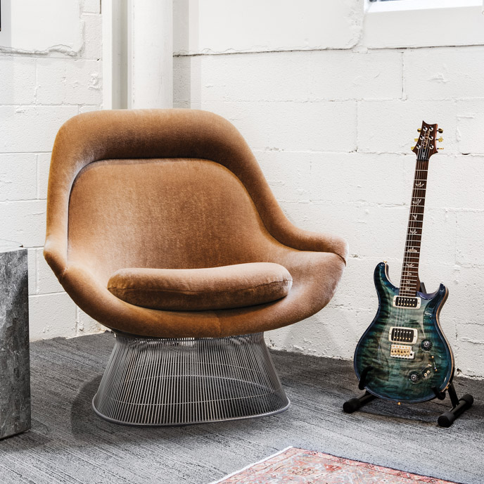 Platner Easy Chair & Ottoman