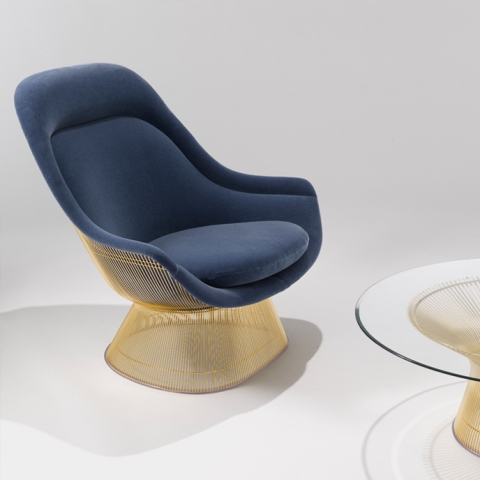Platner Gold Easy Chair