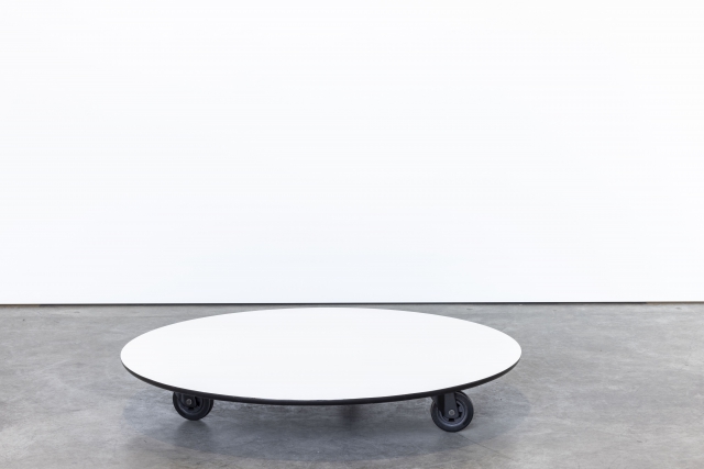 Sullivan coffee table with wheels