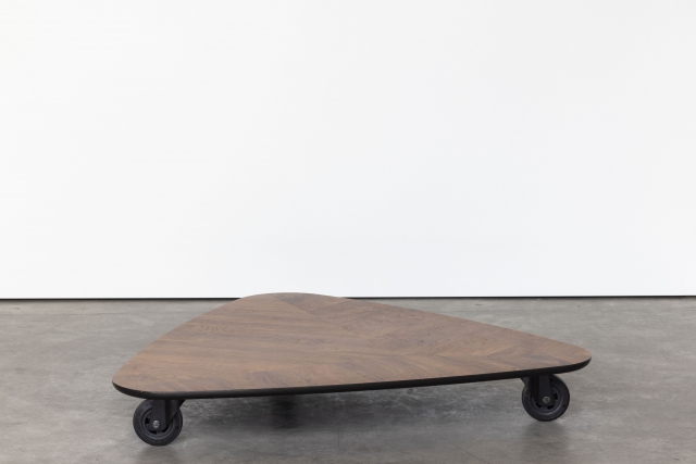 Sullivan coffee table with wheels
