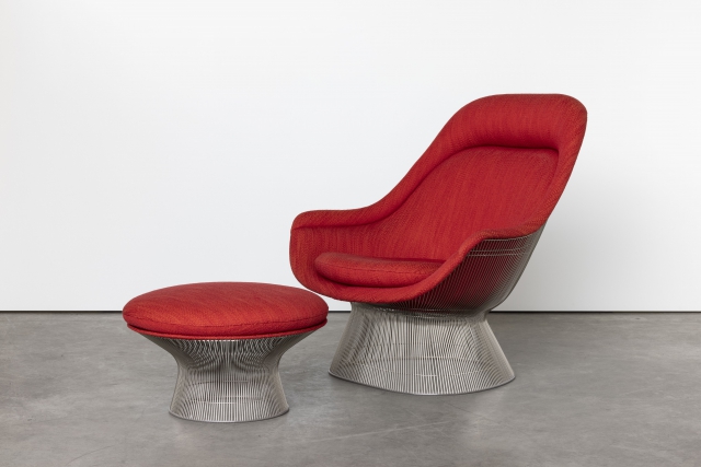 Platner easy chair & ottoman