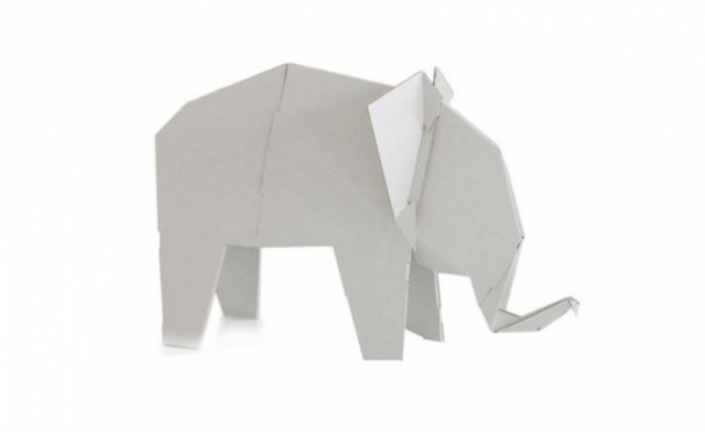 My Zoo cardboard elephant