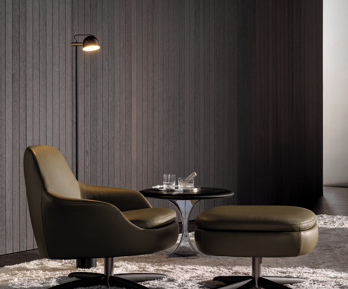 Sendai swivel armchair with armrests - dedece