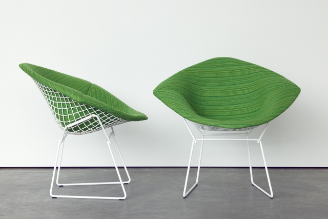 Bertoia diamond armchairs