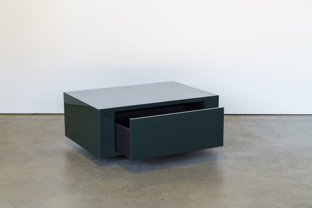 Solid storage coffee table