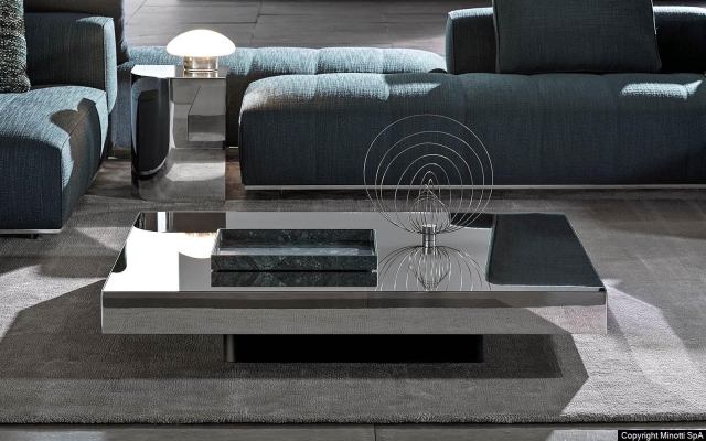 Solid Steel coffee table